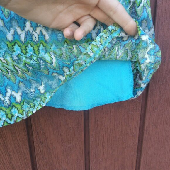 LEMON FIZZ | Girls Y2K Mesh Zig Zag Chevron Retro Mod A-Line Shift Dress 14 - Picture 6 of 15